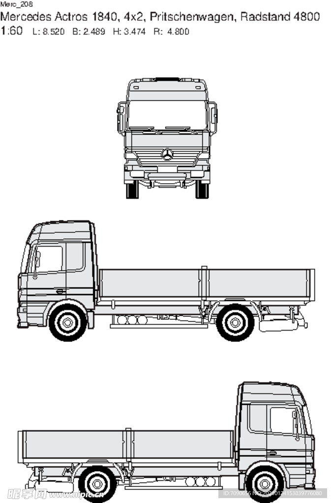 梅赛德斯工程车