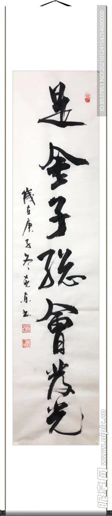 杨克东 书法 是金子总会发光
