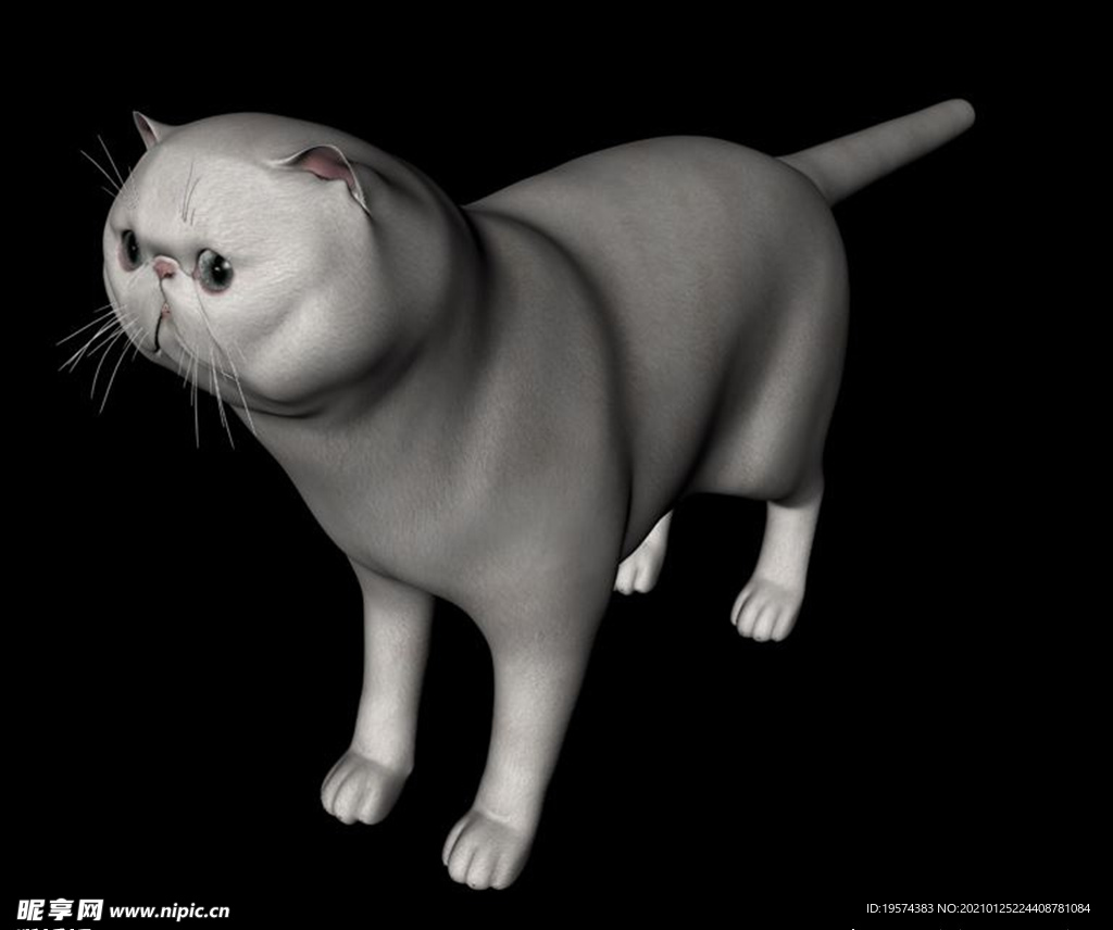 C4D模型 加菲猫