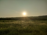 夕阳与山野