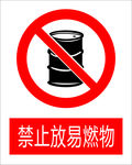 禁止易燃物图标