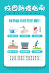 校园防疫指南公益海报素材