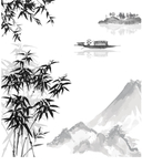 水墨竹子
