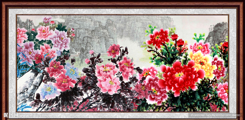 国画牡丹