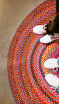 惬意生活 彩色 编织地毯