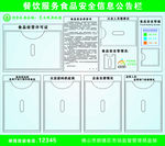 餐饮服务食品安全信息公告栏