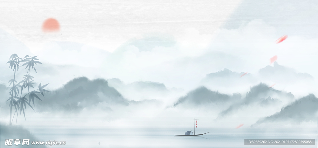 水墨背景图片