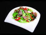青蒜尖椒炒腊肉