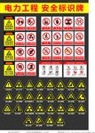 安全标识牌电梯电力危险当心注意