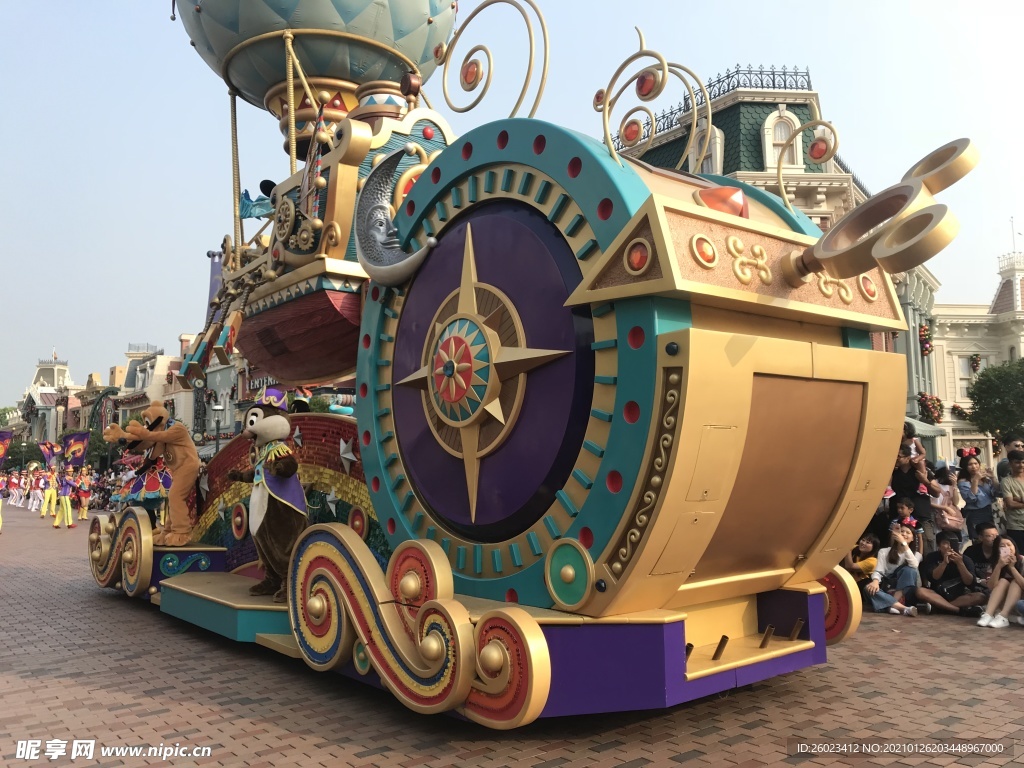 迪士尼游行花车
