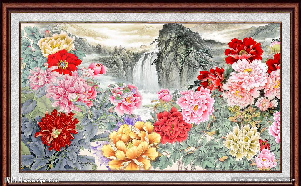 国画牡丹