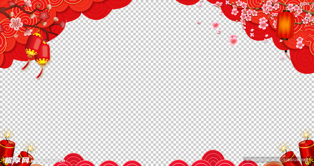 春节祝福视频  拜年视频边框