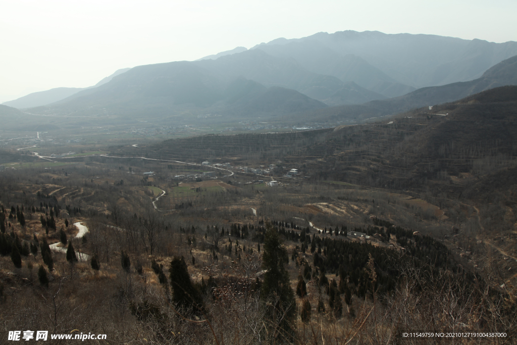 嵩山冬景