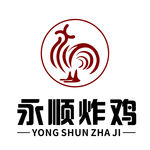 永顺炸鸡 logo  标志