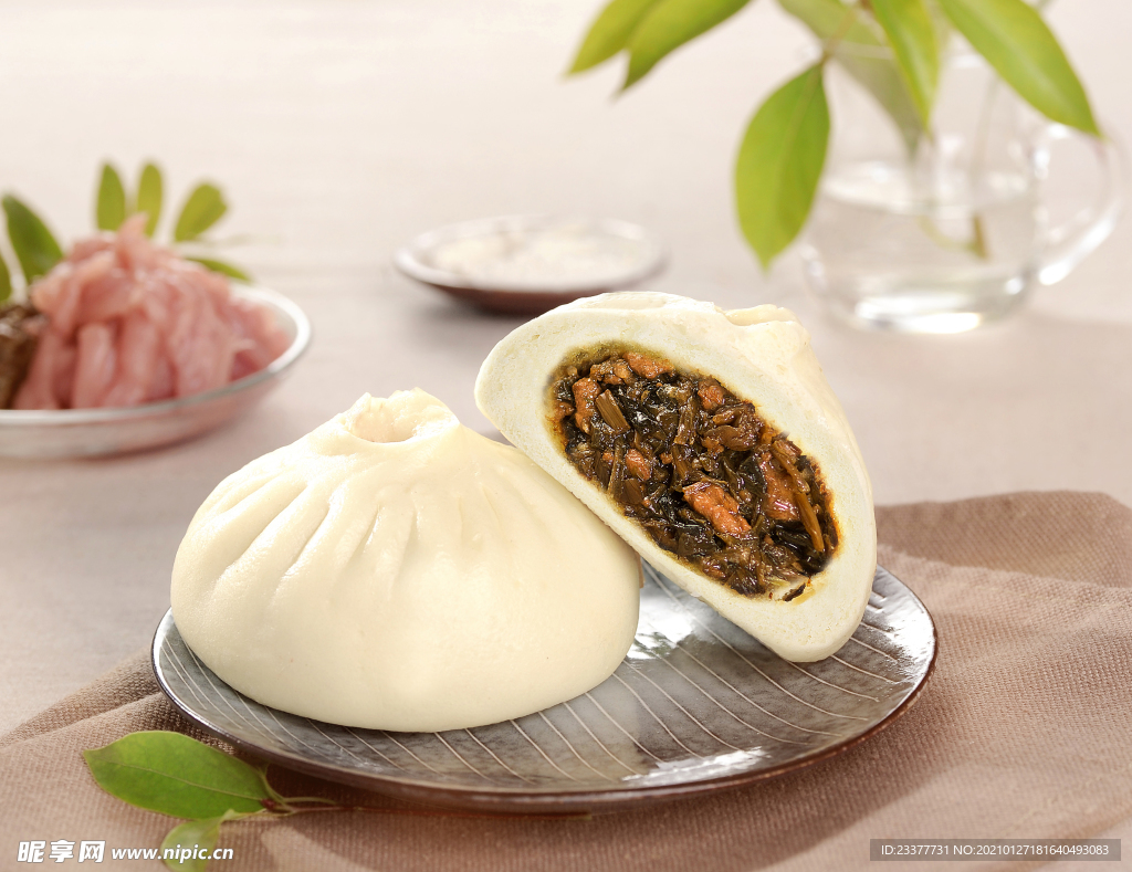 梅干菜肉包