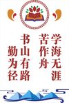 学校文化墙 奋斗 学习