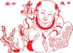 春节元素 新年 传统文化 财神