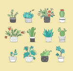 卡通植物