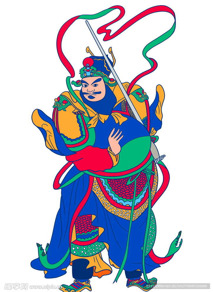 春节门神