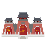卡通古代城楼