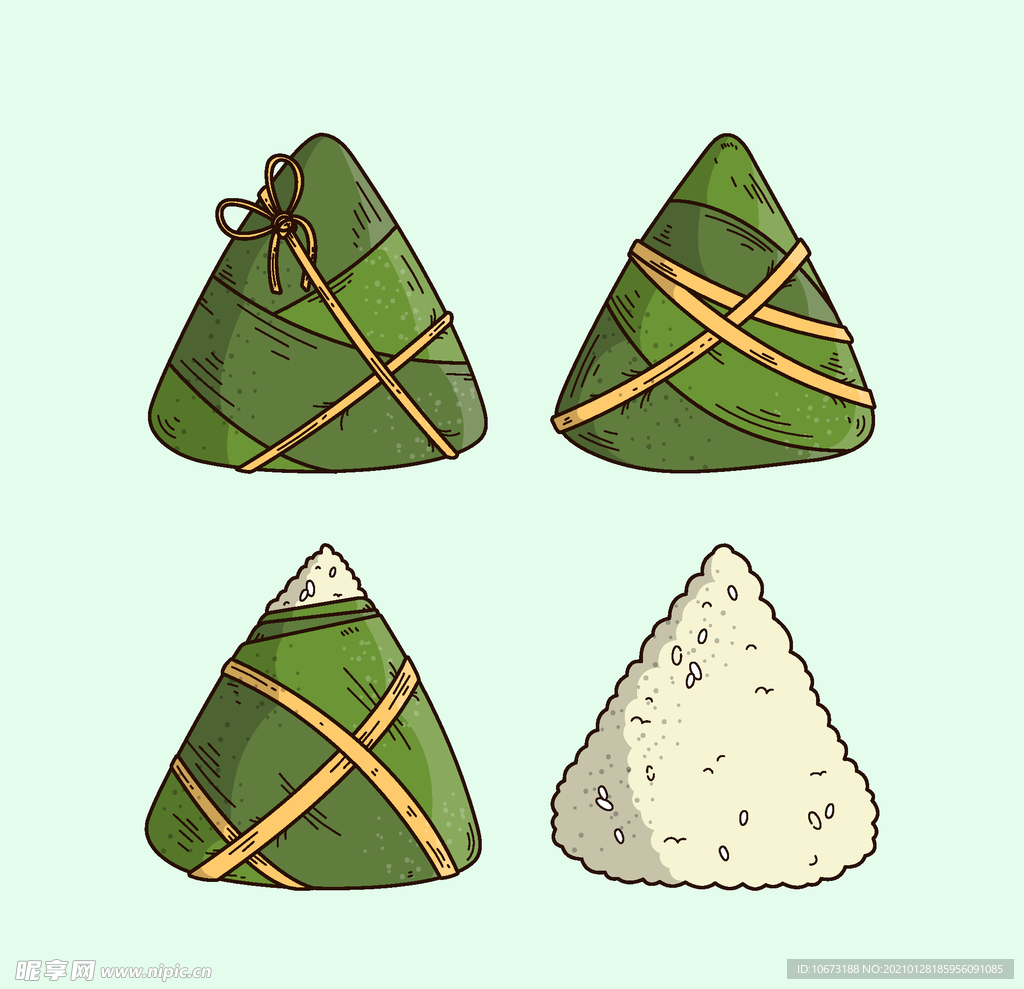 卡通粽子