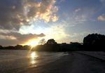 海滨夕阳风景
