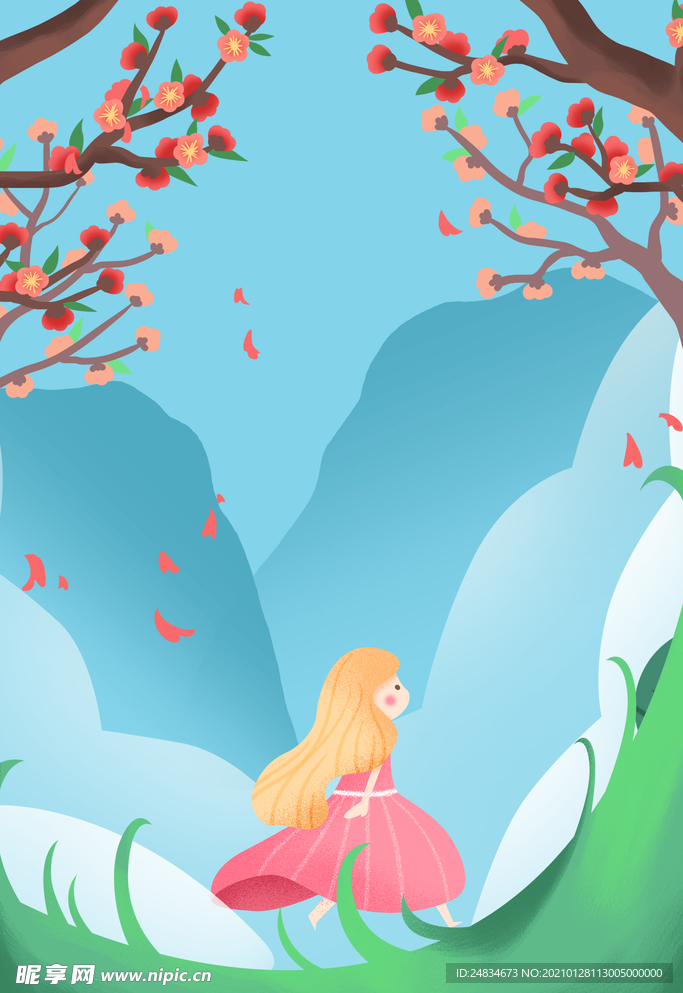 春天插画