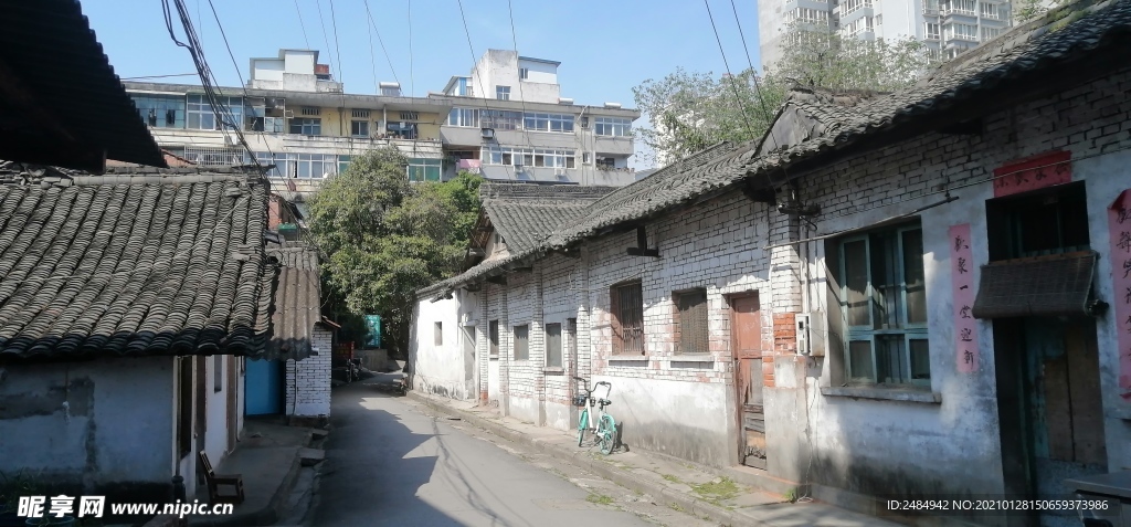 汉中 城市 老街道 民居 景观