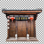 免抠 中式门头