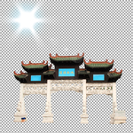 免扣 中式门头