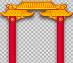 免扣 中式门头