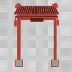 免扣 中式门头