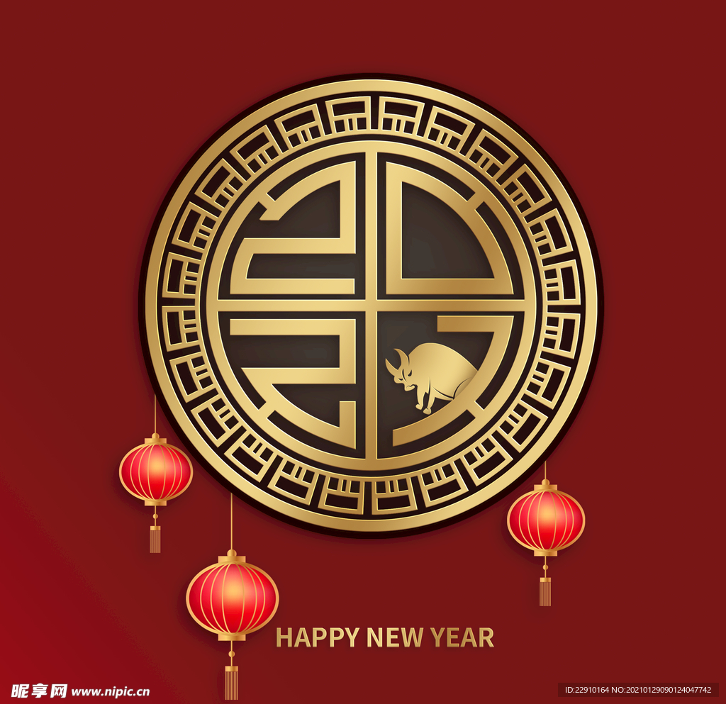 新年牛年元素