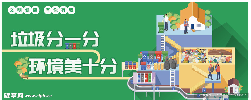 垃圾分一分  环境美十分