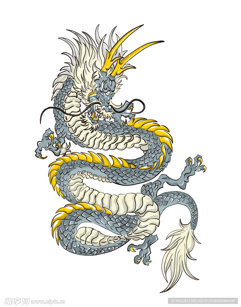 AI矢量腾龙插画