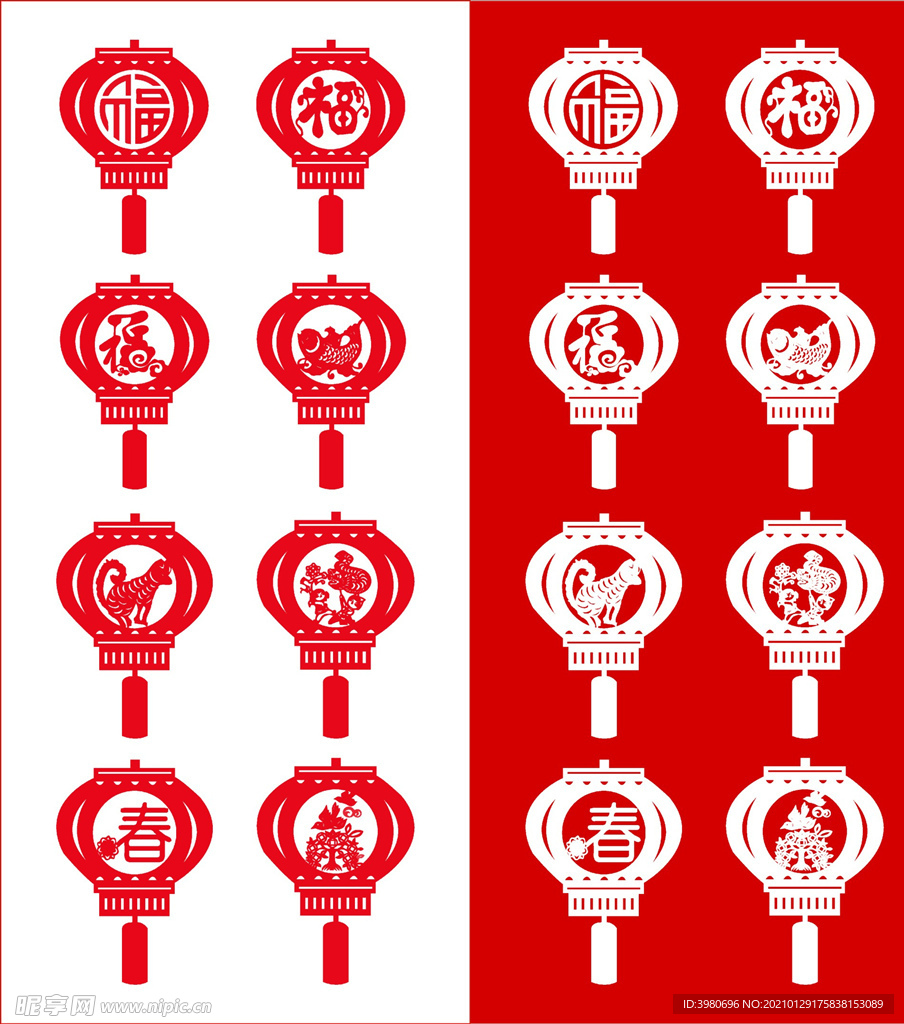 传统灯笼 灯笼矢量素材 灯笼图