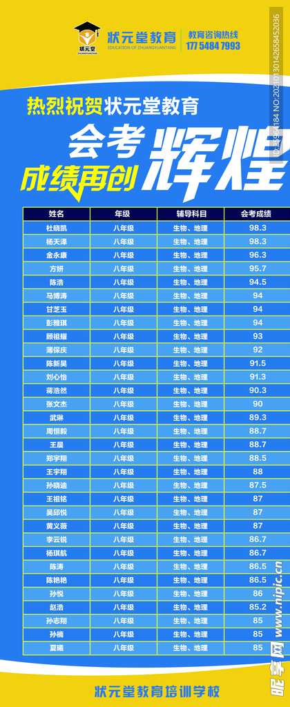 会考成绩 会考 会考辉煌 教育