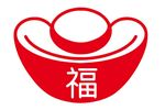 矢量剪纸金元宝