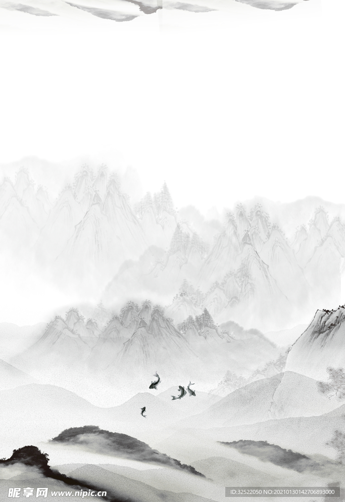 山水画背景