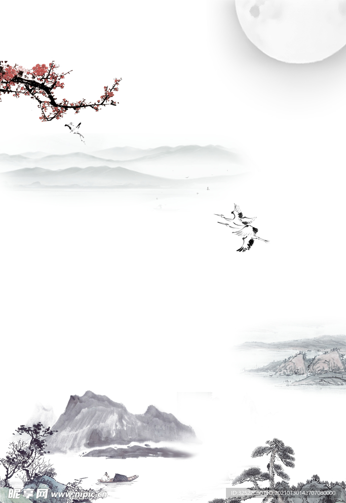 山水画背景
