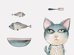 猫咪装饰画