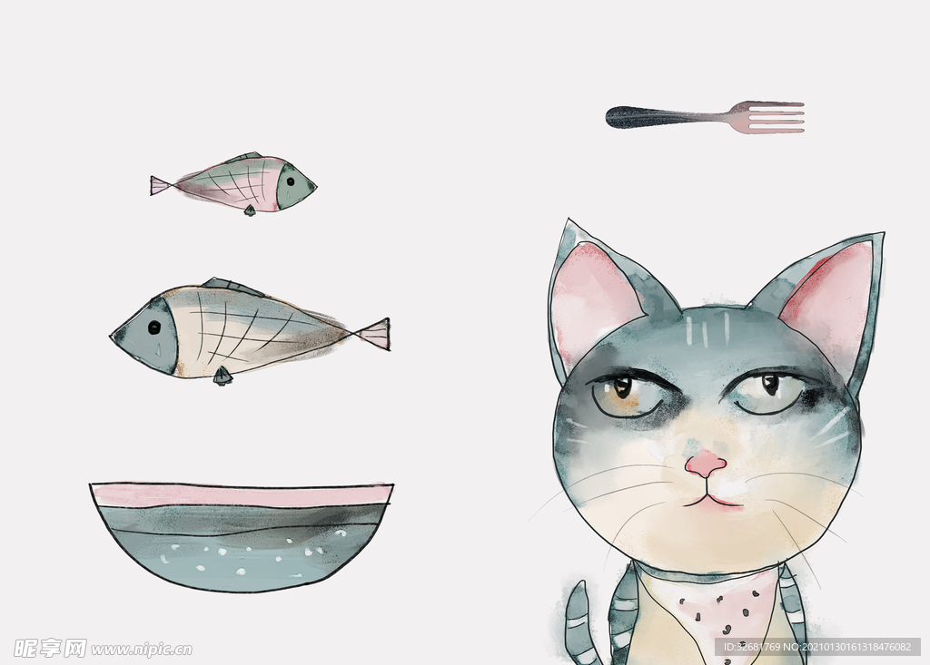 猫咪装饰画