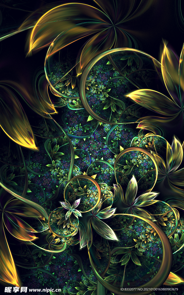 美丽花纹
