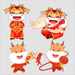 2021牛卡通素材