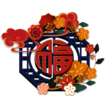 古风国潮风窗花
