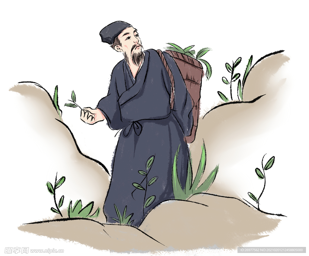 采茶老者
