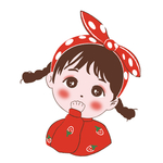 红色毛衣女孩