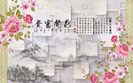 花开富贵背景墙