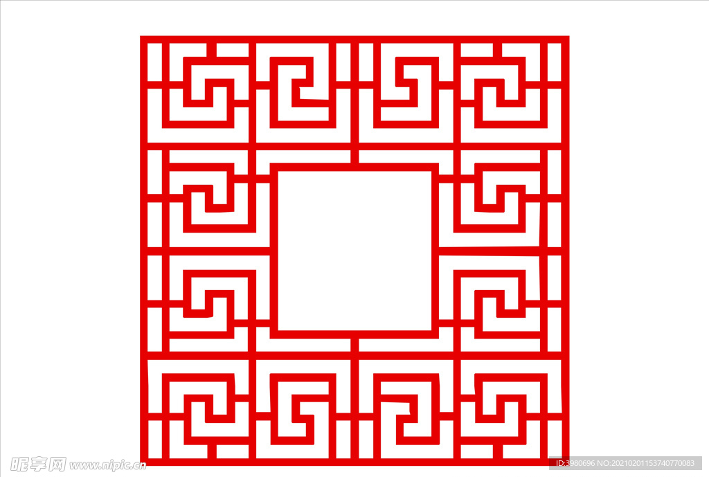 中式线框