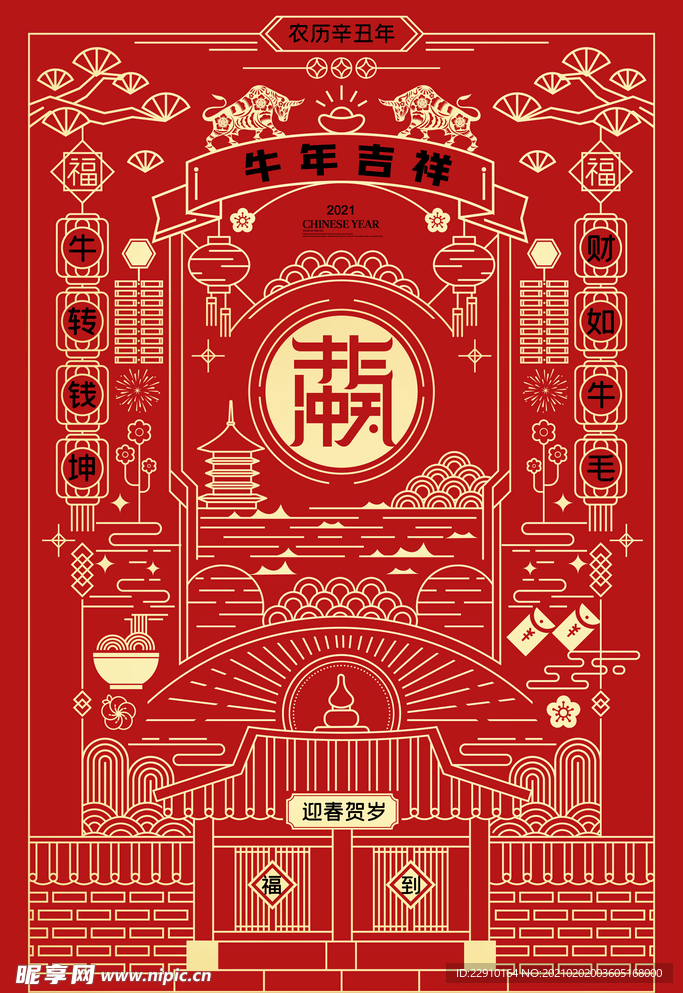 2021牛年海报